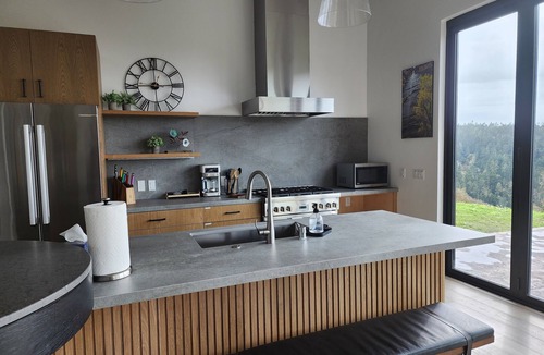 Albion House | Luxurious spacious new home near the beach with great views, privacy, and sauna