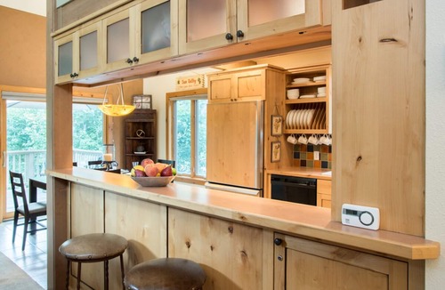 Warm Springs House | Luxurious Townhome Steps from Warm Springs with Private Hot Tub, and Firepit