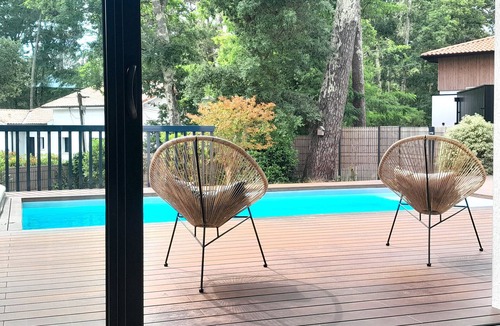 Capbreton Villa | Luxurious Villa: Heated Salt Pool, Petanque, 5 Min to Beaches & Port in Capbreton