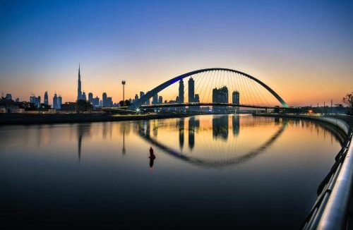 Al Safa Apartment | Luxury 1 Bedroom Canalfront Apartment with Burj Khalifa Views from Resort-Style Pool - Walk to Jumeirah Beach