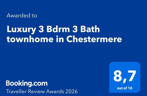 Chestermere House | Luxury 3 Bdrm 3 Bath townhome in Chestermere