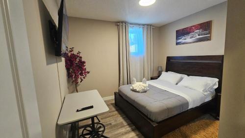 Northwest Calgary Apartment | Luxury Basement Suite with 2 Bedrooms, 2 Queen Beds, Free Wi-Fi, and Free Parking