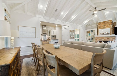 WaterSound Beach House | Luxury Beach Getaway with Carriage Near Pool, Boardwalk and Beach Access