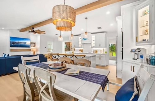 Melbourne Beach House | Luxury Coastal Retreat: Hanging Bed, Steps to Sand & Private Ocean Access