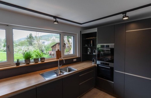 Mulfingen House | Luxury cottage by the river, barrier-free first floor, garden, sauna, fireplace,