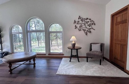 Colorado Springs House | Luxury Forest Retreat near USAFA–6 bedrooms, 5 bathrooms, Indoor Pool & Theater