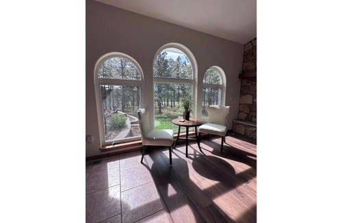 Colorado Springs House | Luxury Forest Retreat near USAFA–6 bedrooms, 5 bathrooms, Indoor Pool & Theater