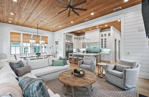 Forest District House | Luxury Forest Retreat with Pool, Spa, Carriage House, and 6-Seater LSV