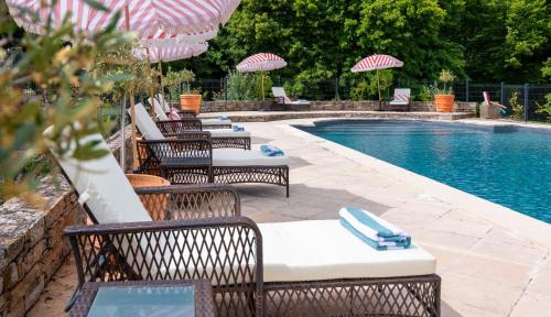 Puylaurens House | Luxury Gites de Chateau Mirabel - Petite Mirabel - Saltwater Swimming Pool, AC
