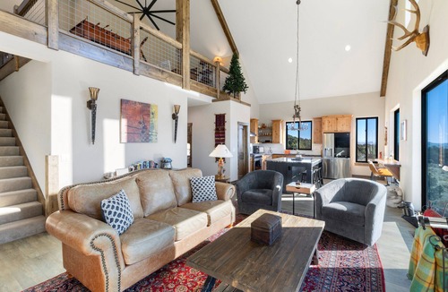 South Fork House | Luxury Home | Private Hot Tub | Secluded | Backs National Forest | Foosball
