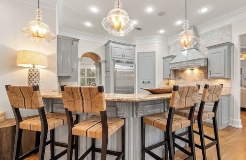 Buford House | Luxury Lakefront retreat. Privacy gate, pool and outdoor kitchen