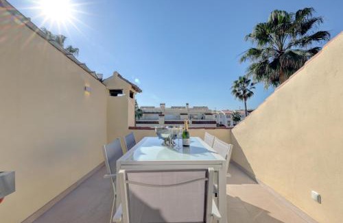 Marina de Casares House | Luxury modern beachfront 3 bed gated community townhouse with pool, sun terrace, sea views close to all amenities