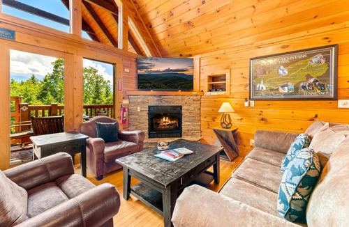 Black Bear Falls House | Luxury Mtn Retreat W Breathtaking Views Sleeps 14