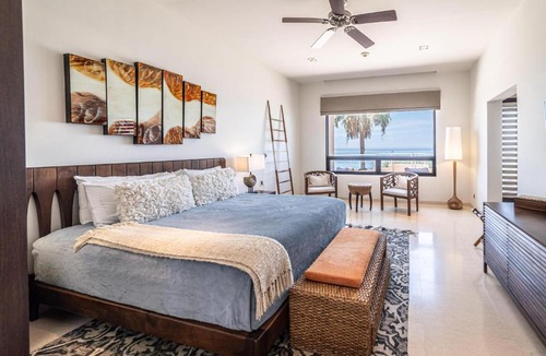 La Paz Villa | Luxury Oceanfront Villa 7 at Puerta Cortes Resort with Beach Club, Jacuzzi & Golf Cart