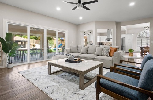 Arabian Crest House | Luxury Pet Friendly Home: Sport Court, Pool & Hot Tub, Putting Green, Fire Pit