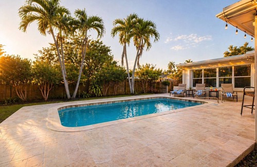 Hallandale Beach House | Luxury Pool Oasis 5 Min to Beach Modern Retreat