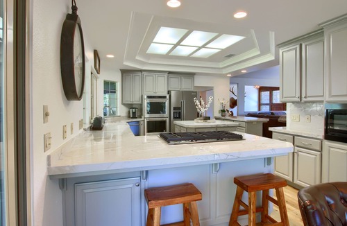 Bass Lake House | Luxury retreat with private yard, dock in willow cove, sleeps 12, Pet Friendly