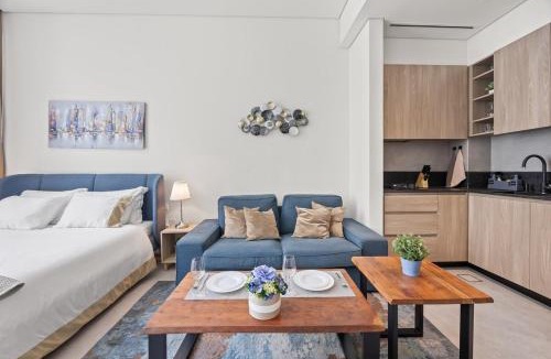 Jumeirah Village Circle Apartment | Luxury Studio with Balcony in JVC