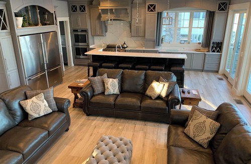Meredith House | Luxury Vacation Home -Lake Winnipesaukee with 50' Dock w outdoor firepit.