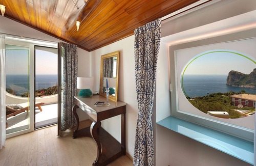 Marina del Cantone Villa | Luxury VILLA ARIADNE with private pool, jacuzzi, terrace and sea view