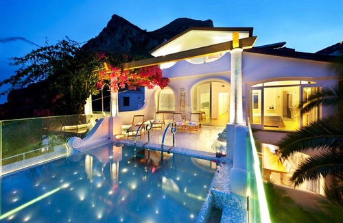 Marina del Cantone Villa | Luxury VILLA ARIADNE with private pool, jacuzzi, terrace and sea view