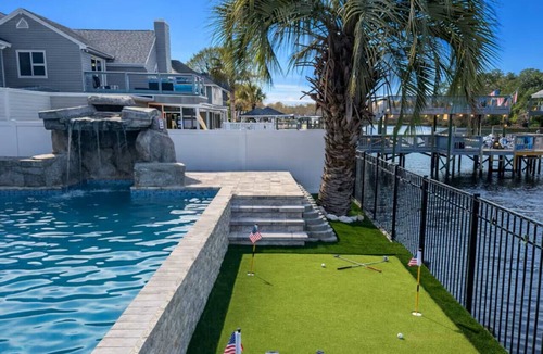 Socastee House | Luxury Waterfront Estate | Pool, Theater, Sleep 20