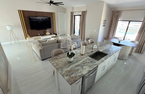 Diplomat Villa | Luxury Waterfront Villa - Heated Pool, Private Dock & Designer Living