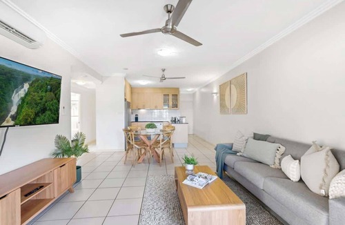 Cairns Central Business District Apartment | Madison Magic: Waterfront Balcony Haven with Pool