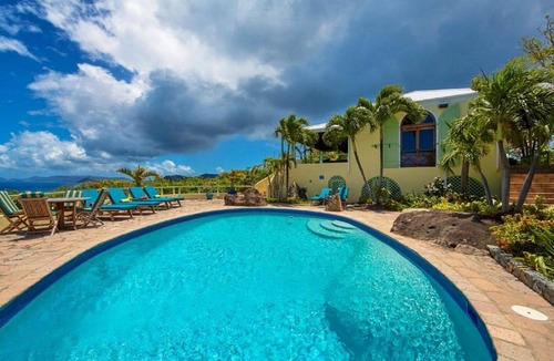 Peterborg Villa | Magens Hideaway ~ 5BR w/Heated Pool Option Magens Bay & BVI Views Sleeps 12