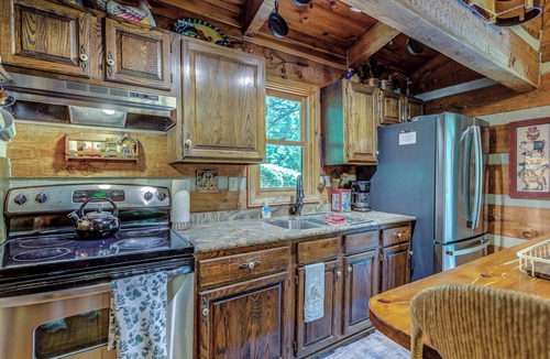 Sugar Grove Cabin | Magic Cabin with Private Petting Zoo and Hot Tub
