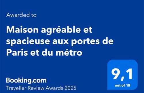 Les Puces de Saint-Ouen Apartment | Maison agréable et spacieuse aux portes de Paris et du métro