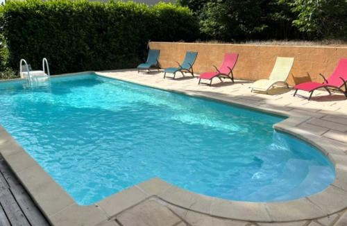 Le Rouget House | Maison dans village avec Piscine