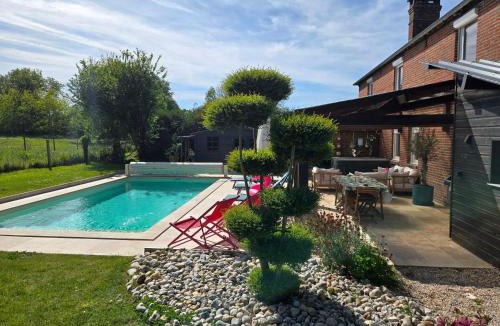 Saint-Philbert-des-Champs House | Maison de maître normande, SPA, Piscine Privée Chauffée, à 25' de la mer, Deauville, Honfleur, calme absolu, idéale pour vos vacances entre amis ou en famille