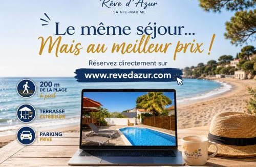 La Nartelle House | Maison Julia- Plage de la Nartelle 200M -Terrasse - Piscine au sel - Parking - BBQ - check-in de 15h à 20h maximum- séjour calme & détente Rêve D'Azur Sainte Maxime