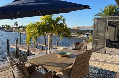 Burnt Store House | Manatee Haven/Waterfront Gulf Access Retreat/With Game room