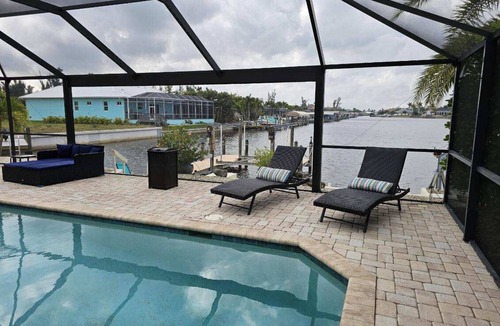 Burnt Store House | Manatee Haven/Waterfront Gulf Access Retreat/With Game room