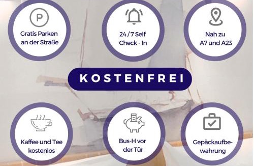 Schnelsen Apartment | Maritim Studio mit grosszügigen Balkon Freier Strassenparken