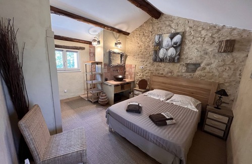Saint Michel d'Euzet House | Mas 18 persons, in the middle of vineyards, large fenced garden, private swimming pool