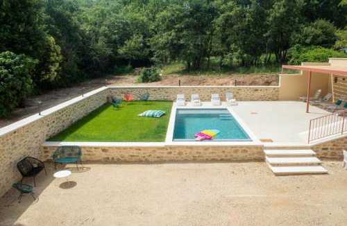 Saint-Andre-d'Olerargues House | Mas en pierre 10 personnes - Piscines intérieure & extérieure