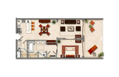Marina Resort | Master Suite at Grand Solmar Land's End - 1 Master Suite / 2BA - Ocean View