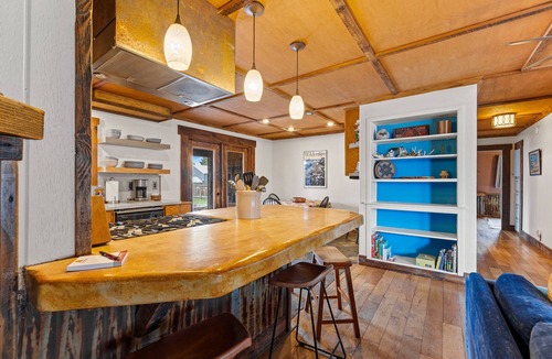 New Meadows House | Meadows Valley Retreat - Pet-friendly home with fire pit, large fenced yard, and trailer parking.