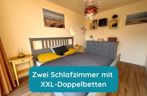 Marienleuchte Apartment | Meerglück am Beltblick Fehmarn - FeWo mit Sauna, Blick auf Ostsee und Leuchtturm, nur 150 m zum Meer