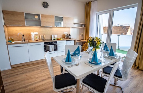 Brno Apartment | Meridiem Haven with AC, Netflix and Parking