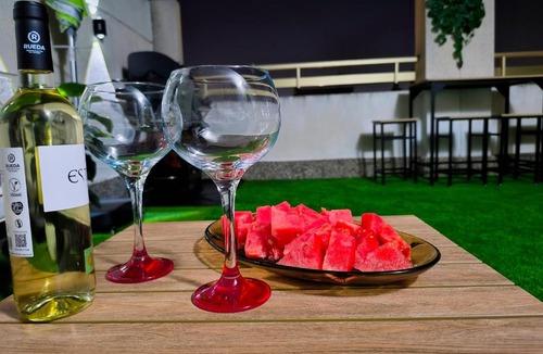 Salou City Centre Apartment | Michelangelo II Rooftop Terrace BBQ