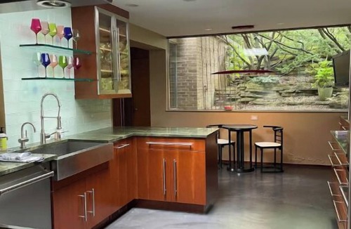 Bloomfield Hills House | Mid-Century Modern Home amidst Mature Woods & Japanese Gardens- Peaceful Retreat