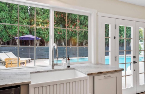 Oceanside House | Mid-century Modern 4 bedroom, 2 1/2 bath Home with pool, side yard, and grill!