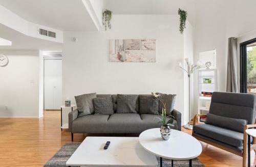 Paradise Valley Village Apartment | Mid-Century, Two-story with private Balconies & Pool view