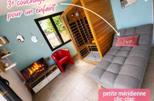 Ychoux Villa | Mini VILLA Coup de Coeur avec Jacuzzi et Sauna Clim Jardin clos et parking sur place