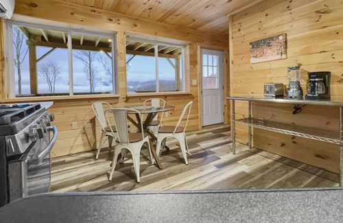 Rumney Cabin | Misty View: Private Mountainside Cabin, 2 Decks, Large Yard, Grill, Huge TV, Dog OK