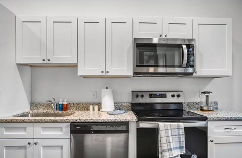 Cultural District Apartment | Modern 1-Bedroom with WiFi & AC - Walk to Convention Center & Cultural District